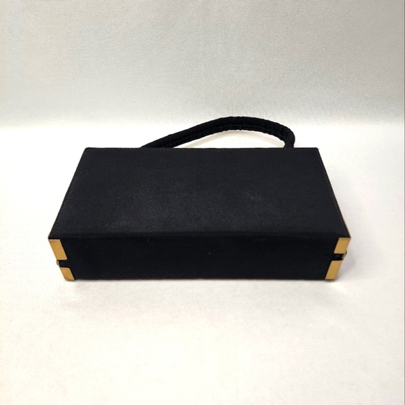 Vintage Nan Tribble Black Cloth Kiss Lock Bag - Picture 4 of 16